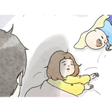 【漫画】寝室に忍び寄る影、寝静まる子どもたちの身に…!!『naoファミリーの笑える日常』Vol.4