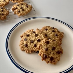 オートミールでクッキー｜ザクザク食感のチョコチップクッキー