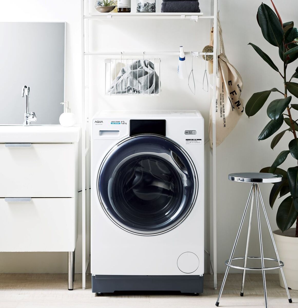 K☆018 アクア ドラム式洗濯機 AQW-DX12M 設置オプション無料約94kg