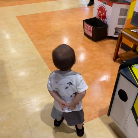 ゲーセンを練り歩く1歳児が 社長の現場視察と言われてからそうにしか見えなくなった動画 Michill Bygmo ミチル
