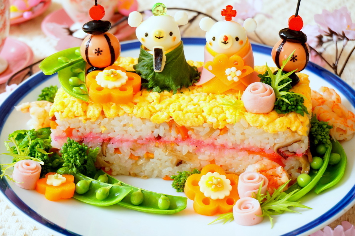 ひな祭りにおすすめ 可愛いちらし寿司 寿司ケーキレシピ マイナビウーマン子育て