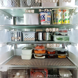 100均アイテムを使ってスッキリ美収納！　冷蔵庫の収納アイディア