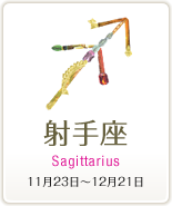 射手座 Sagittarius 11月23日～12月21日